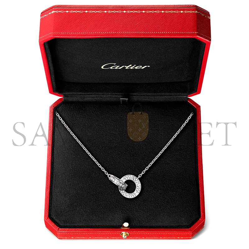 CARTIER LOVE NECKLACE, PAVED B7216300